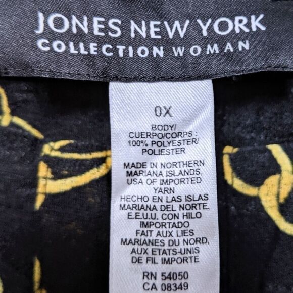 JONES NY COLLECTION Chain Print Midi Skirt 14 - Picture 4 of 8